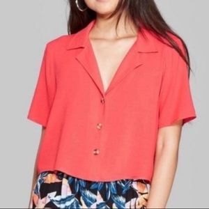 💙2 for $10💙 Cropped button up